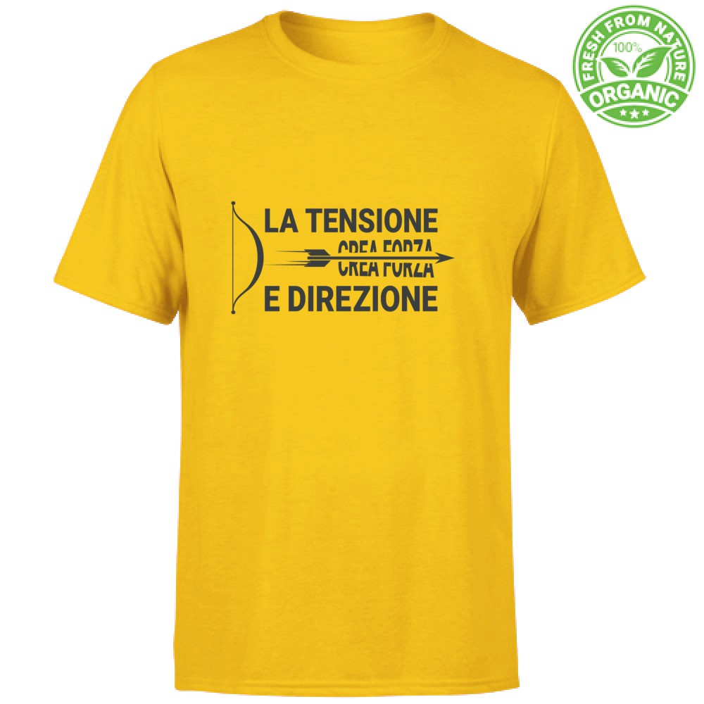 T-shirt Unisex Organic- La tensione crea forza e direzione - immagine 8