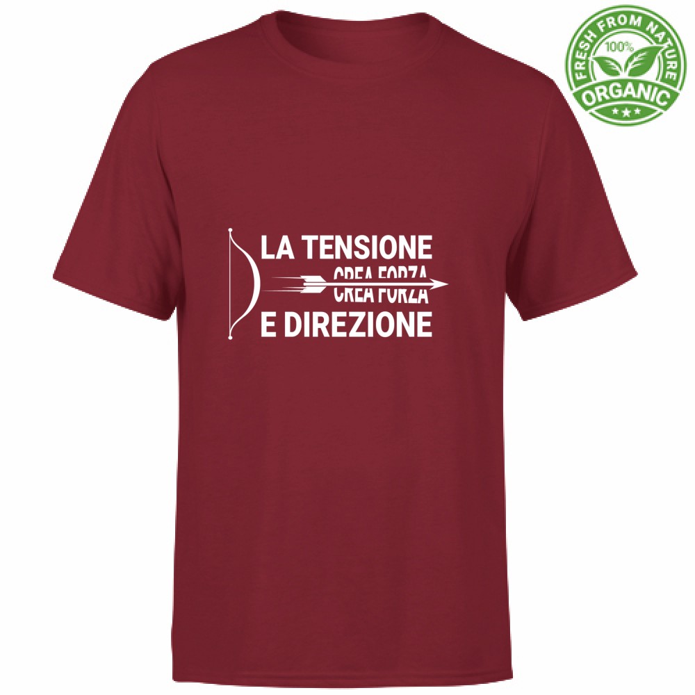 T-shirt Unisex Organic- La tensione crea forza e direzione - immagine 5