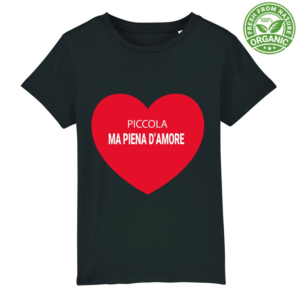 T-shirt Baby Oraganic Premium- Piccola ma piena d'amore - immagine 5