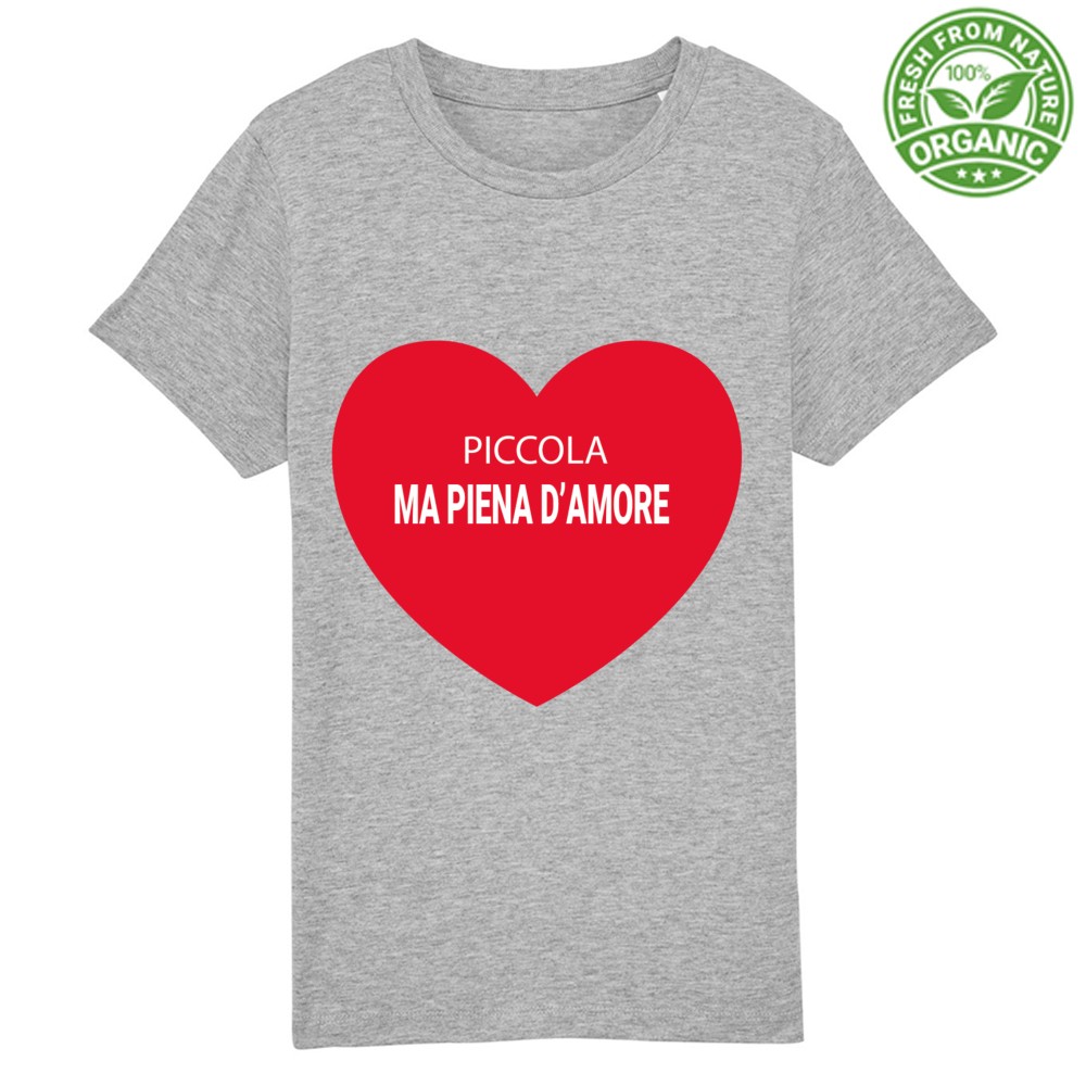 T-shirt Baby Oraganic Premium- Piccola ma piena d'amore - immagine 8