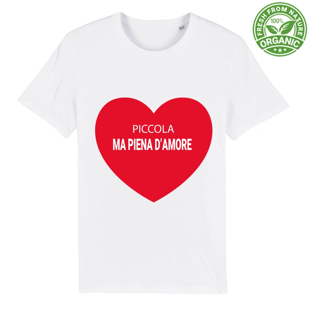 T-shirt Baby Oraganic Premium- Piccola ma piena d'amore - immagine 2