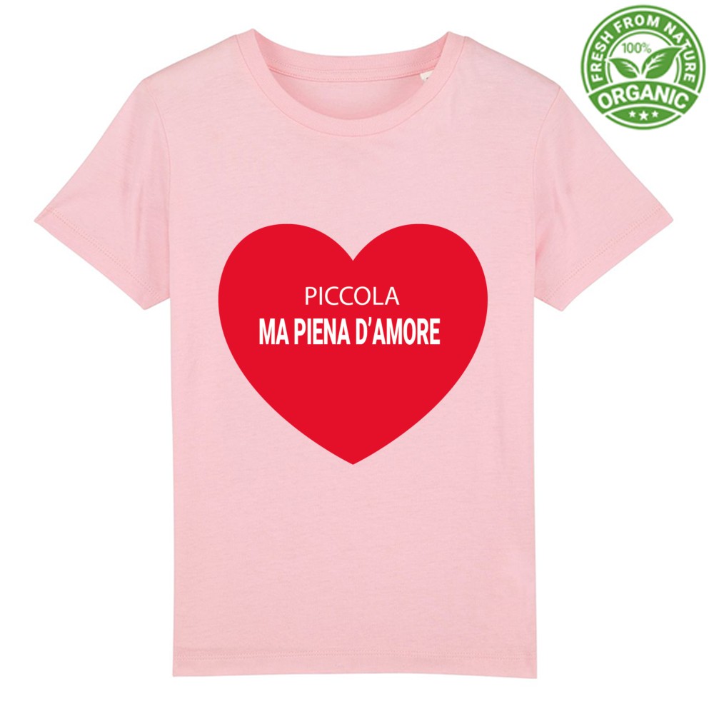 T-shirt Baby Oraganic Premium- Piccola ma piena d'amore - immagine 4