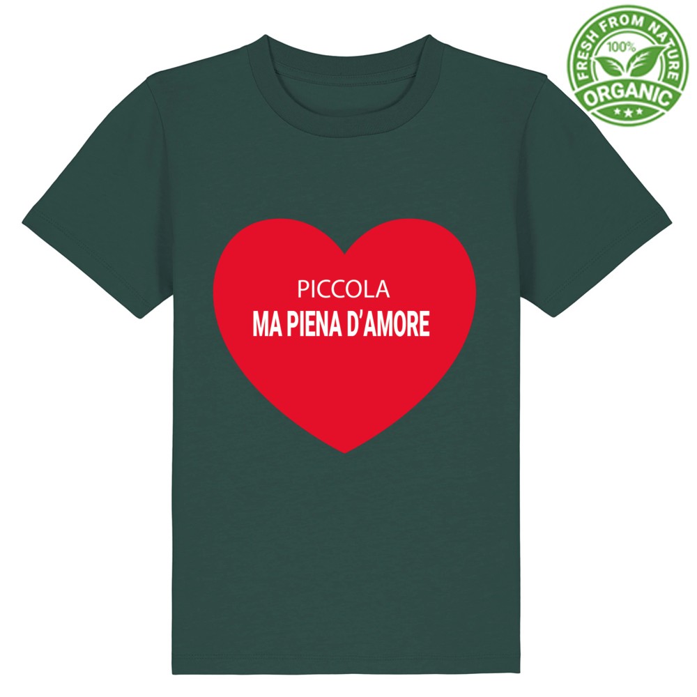 T-shirt Baby Oraganic Premium- Piccola ma piena d'amore - immagine 7