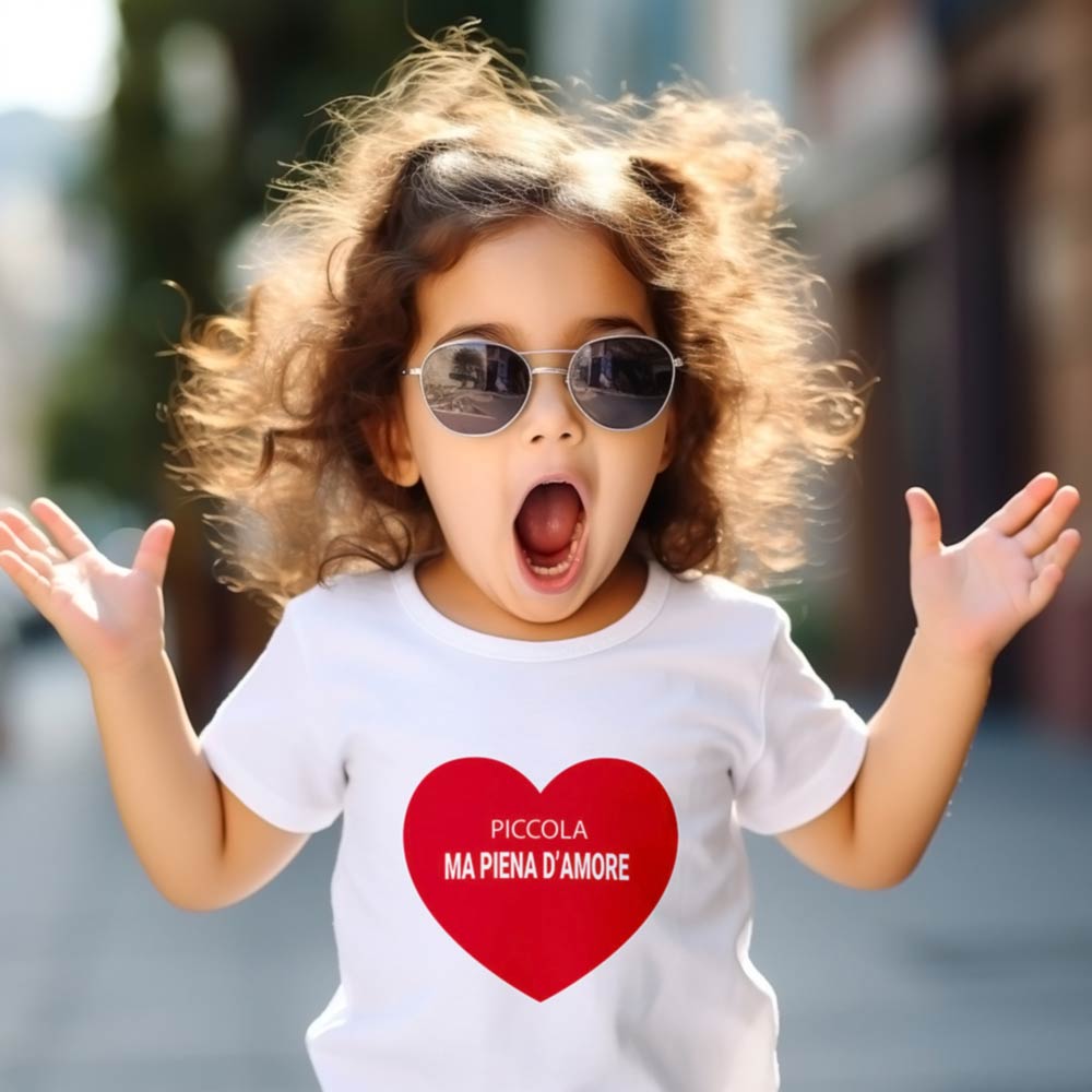 T-shirt Baby Oraganic Premium- Piccola ma piena d'amore