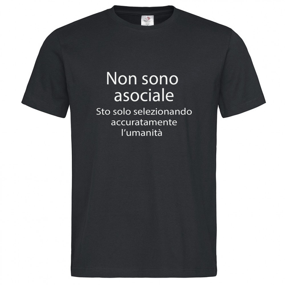T-shirt Uomo Premium - Non sono asociale, sto solo - immagine 2