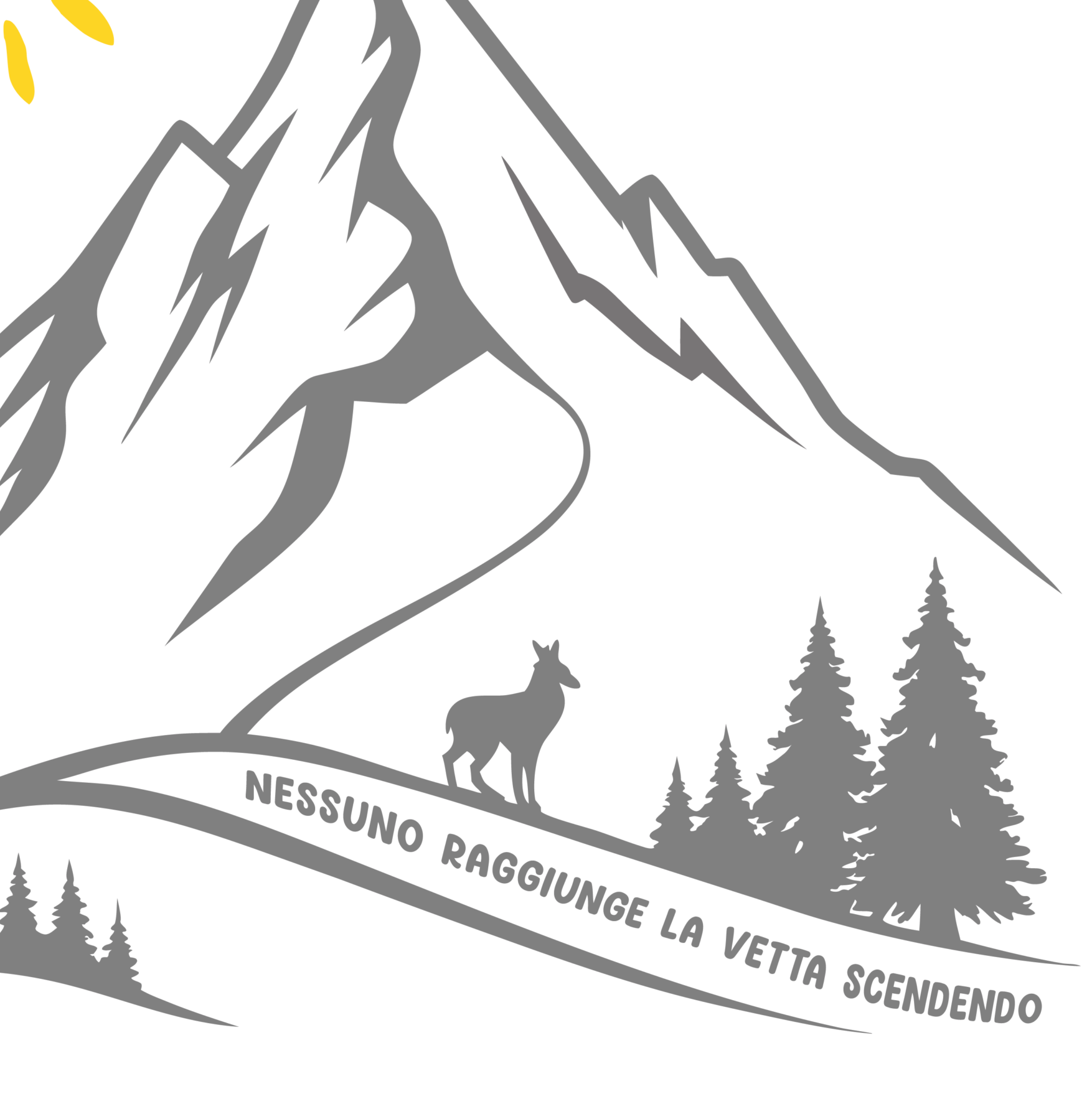 T-shirt Donna Organic - Nessuno raggiunge la vetta scendendo - immagine 3