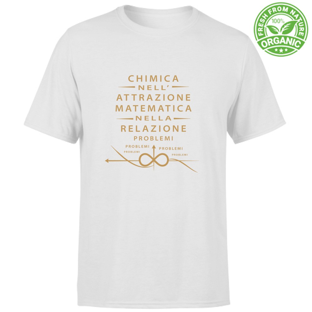 T-shirt Unisex Organic- Chimica nell attrazione matematica nella relazione - immagine 2