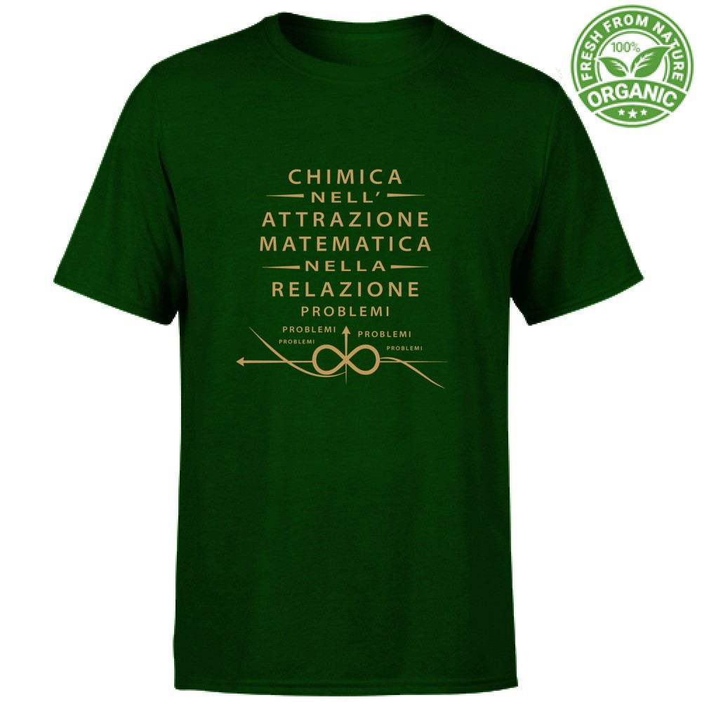 T-shirt Unisex Organic- Chimica nell attrazione matematica nella relazione - immagine 6
