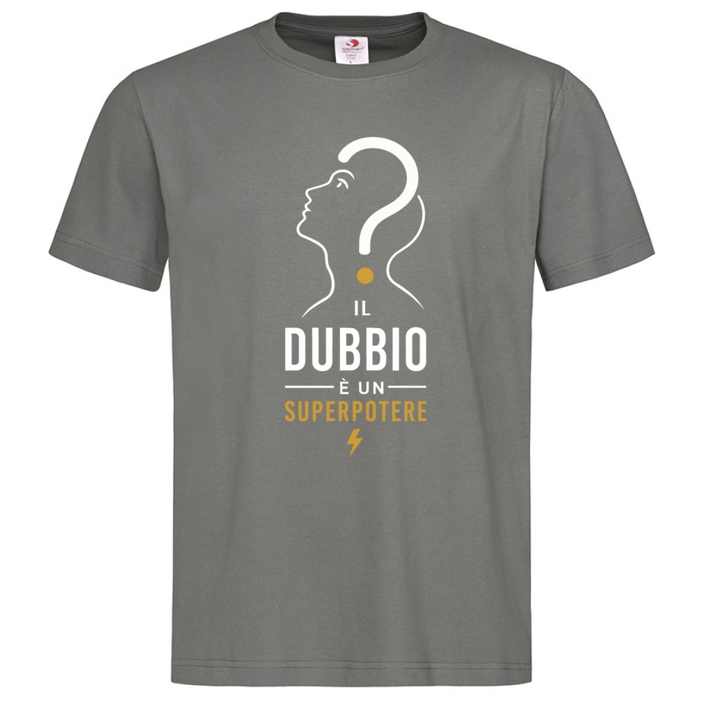 T-shirt Uomo Premium - Il dubbio è un superpotere - immagine 3