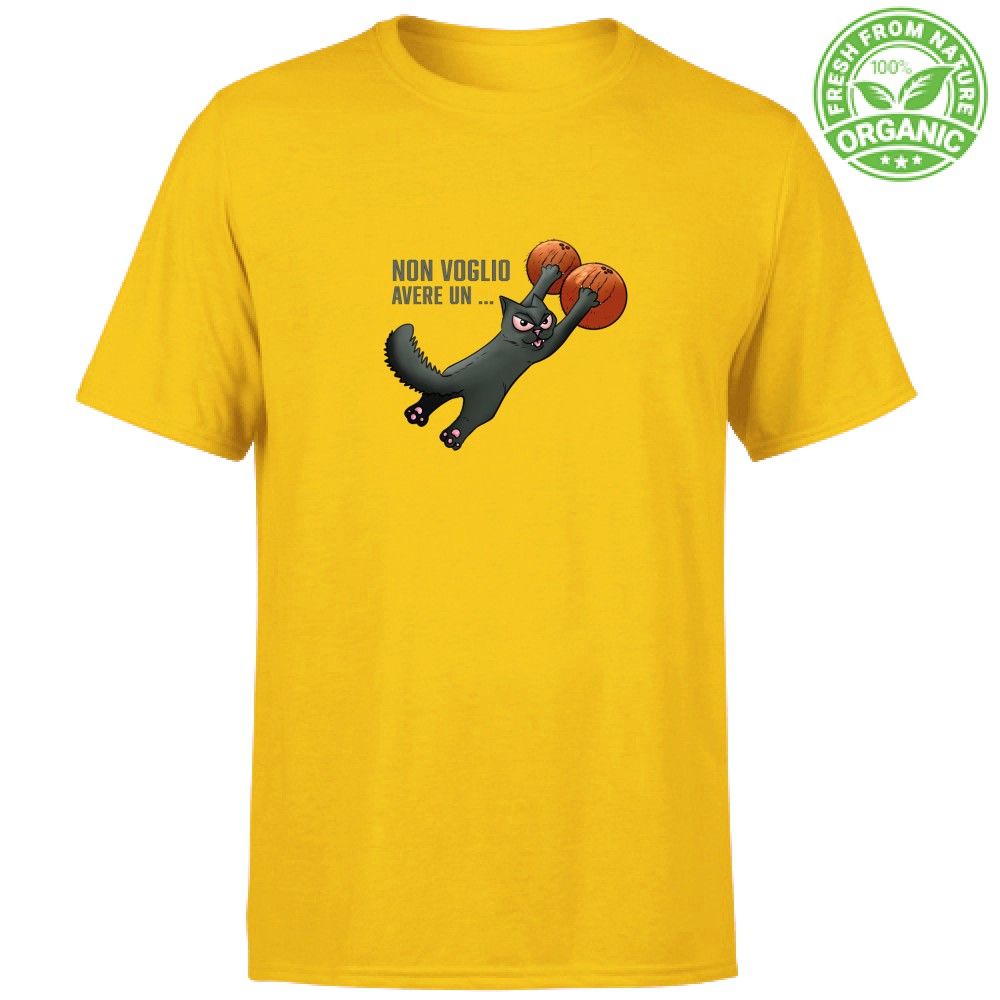 T-shirt Unisex Organic- Non voglio avere un ... - immagine 5