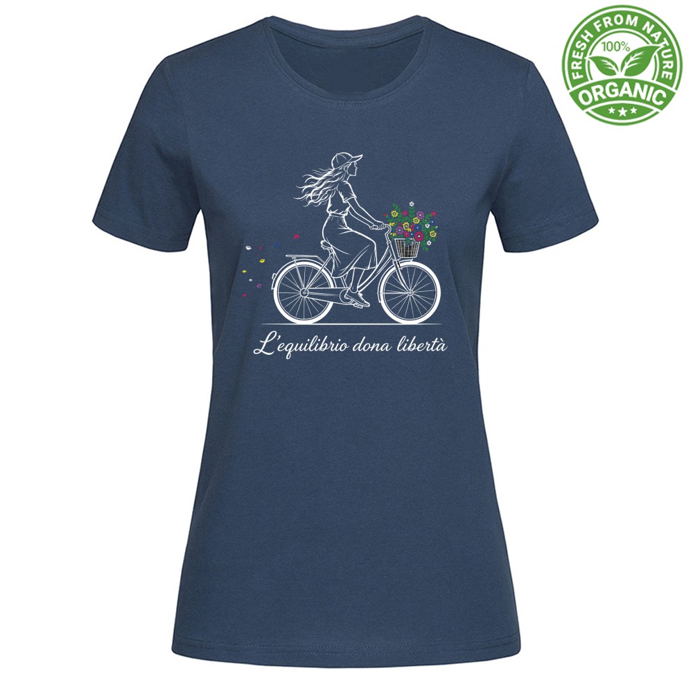 T-shirt Donna Organic - L'equilibrio dona libertà - immagine 4