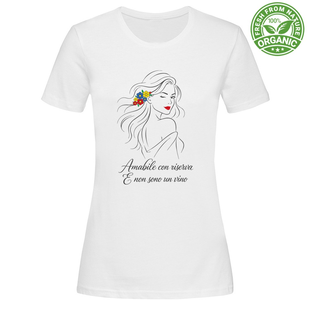 T-shirt Donna Organic - Amabile con riserva