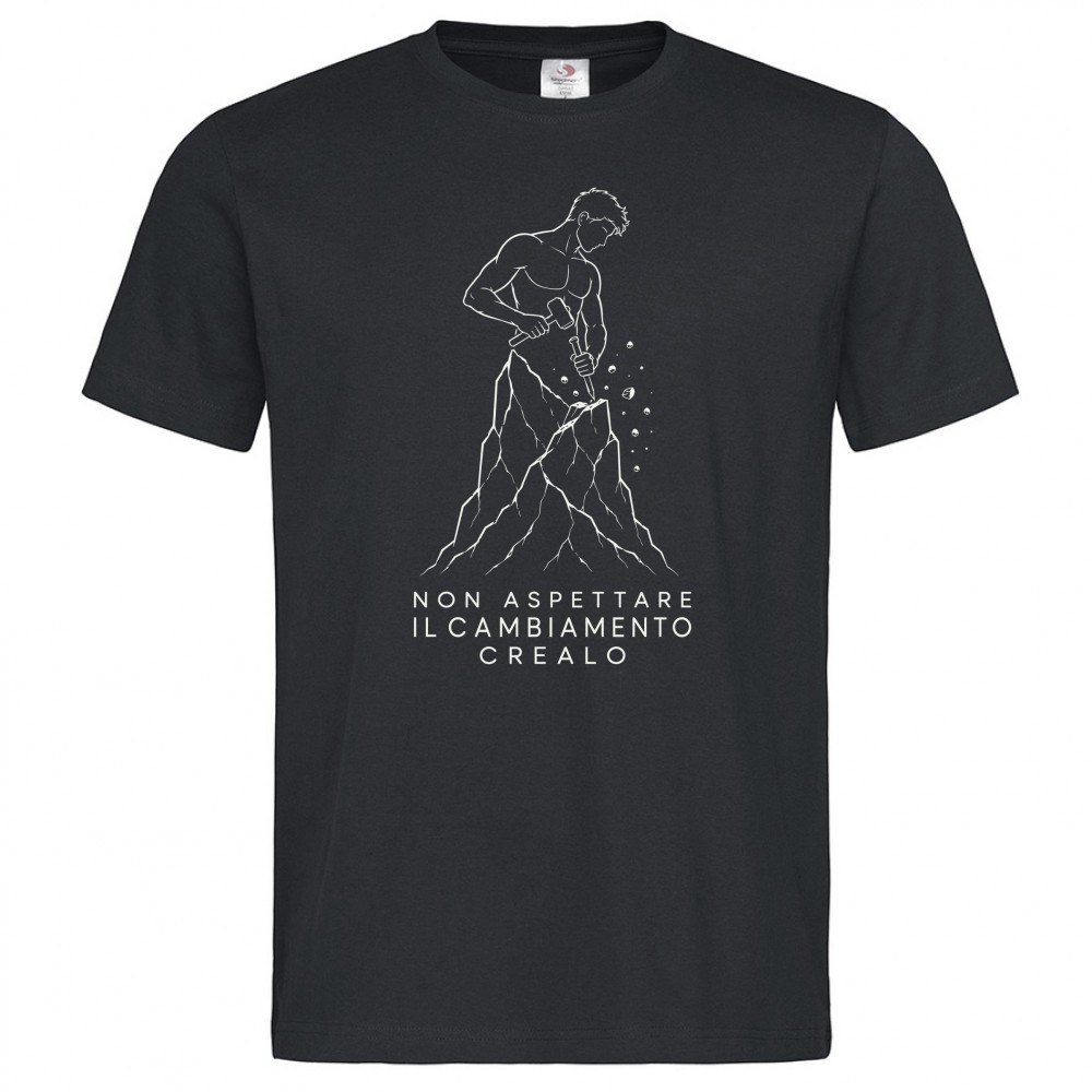 T-shirt Uomo Premium - Non aspettare il cambiamento uomo