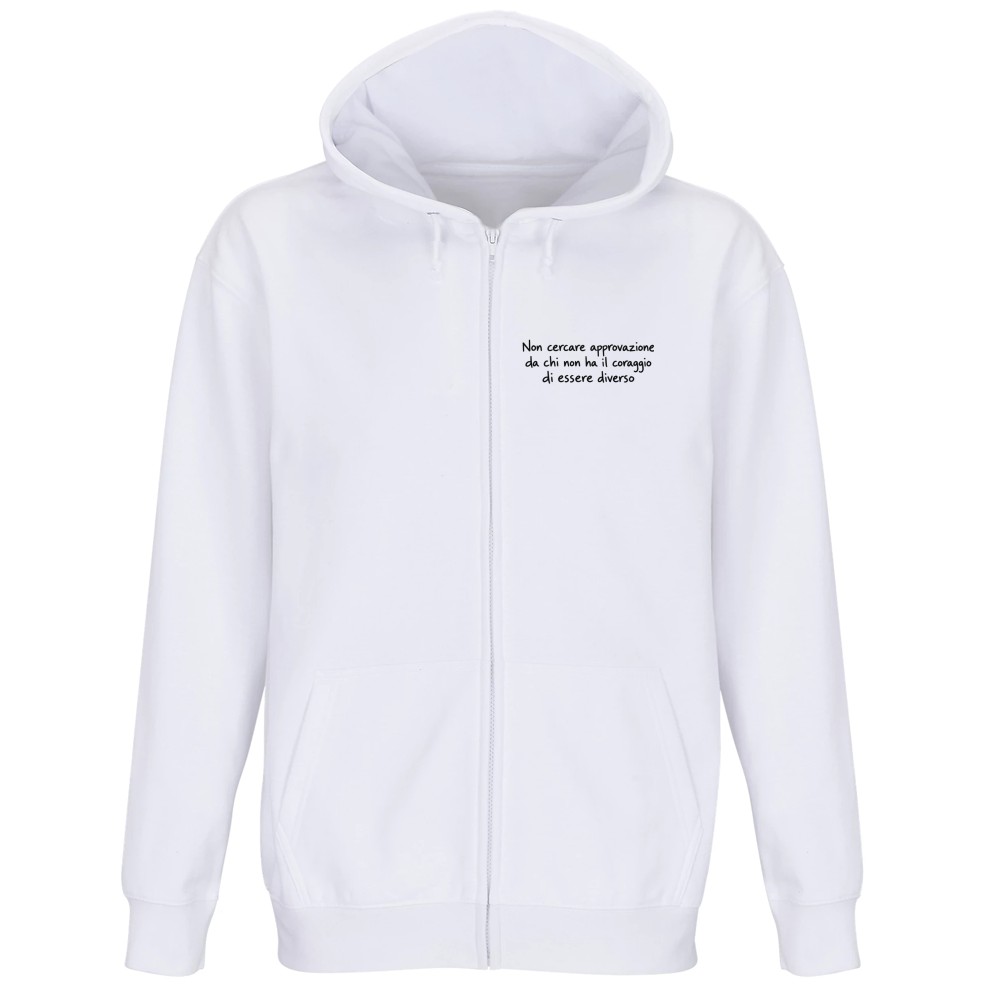 Felpa Premium Unisex FULL Zip - Essere diverso