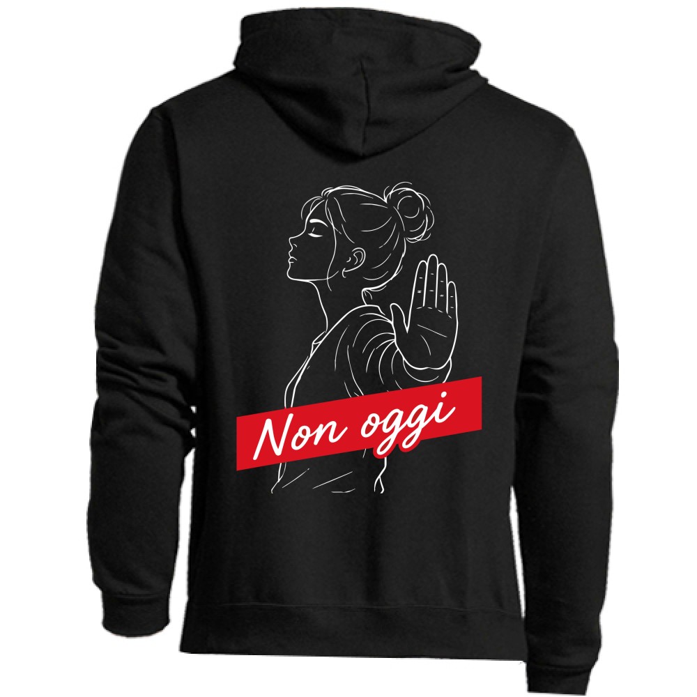 Felpa Premium Unisex Full Zip - Non Oggi - immagine 2