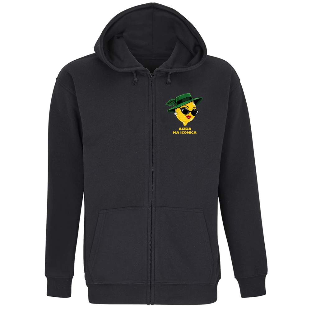 Felpa Premium Unisex Full Zip - Acida ma iconica