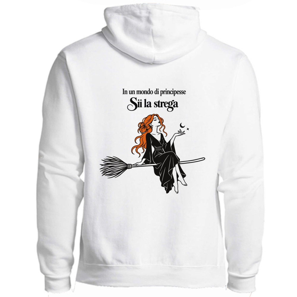 Felpa Unisex Premium Full Zip- Sii la strega - immagine 2