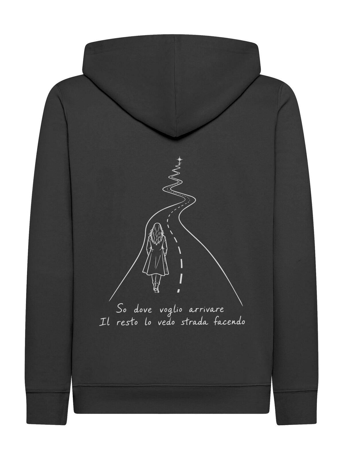 Felpa Donna Zip e Cappuccio - So dove voglio arrivare - immagine 2